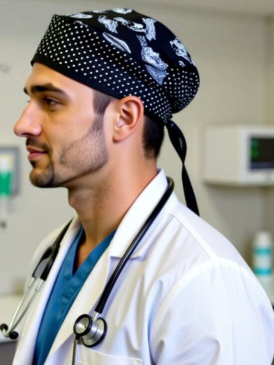 Accessories - Unisex Style Surgical/Scrub/Dental Cap O/S (SS08)